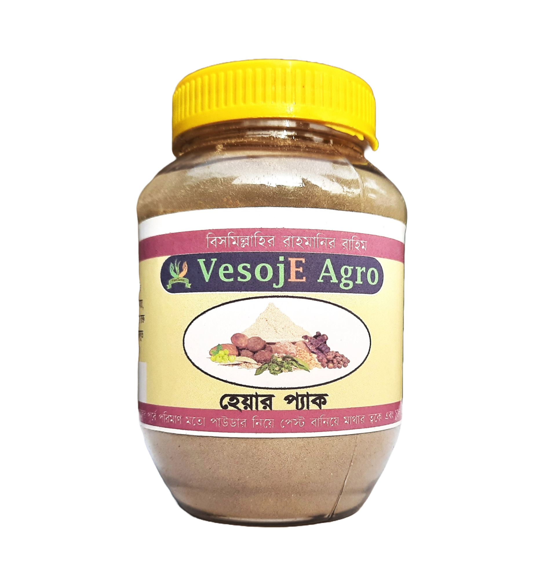 Hair Pack Powder ( হেয়ার প্যাক গুড়া ) 150gm VesojE Agroonline shop bangladeshothoba.com