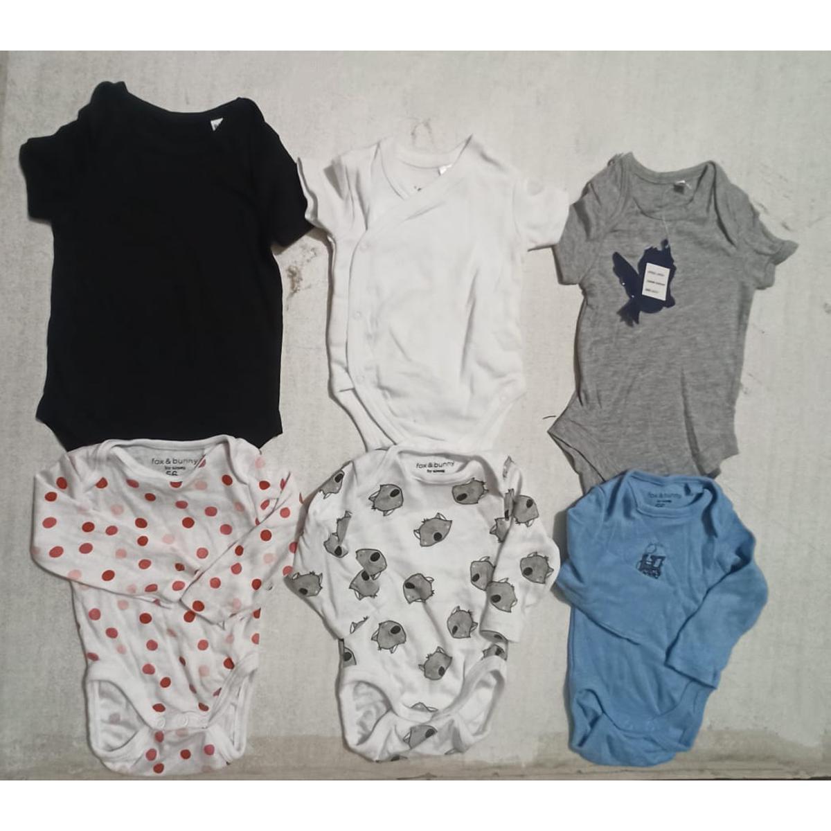 Picture of 6 Pcs Assorted Half Sleeve and Long Sleeve Baby Romper size newbort  3 yeas