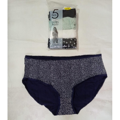 Picture of Multi Colour Cotton spandex Panty Set For Women (5 piece in box )