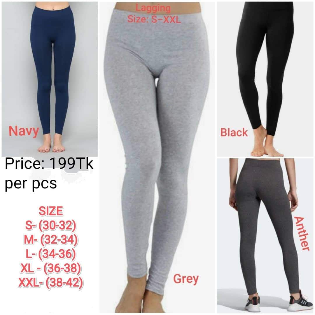 Picture of Women Basic Solid Color Cotton Full Length Leggings