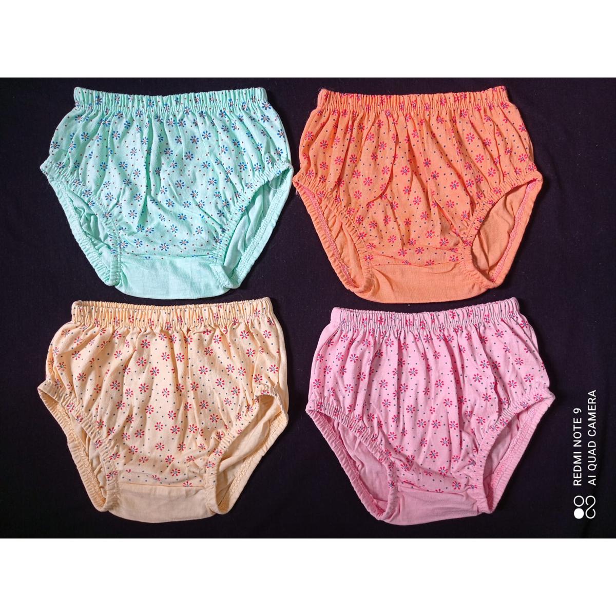 Picture of Multi Color Baby Girls Panty (4Pieces Combo) by difference color