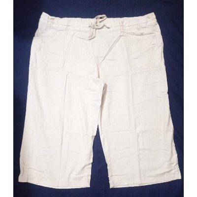 Picture of Women Summer Elastic Waist Floral Harem Pants with 2 side pocket Ladies Cotton Loose Trouser