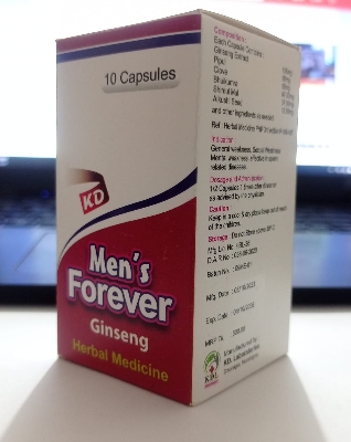 Picture of Men's Forever herbal medicine ginseng for man 10 casules