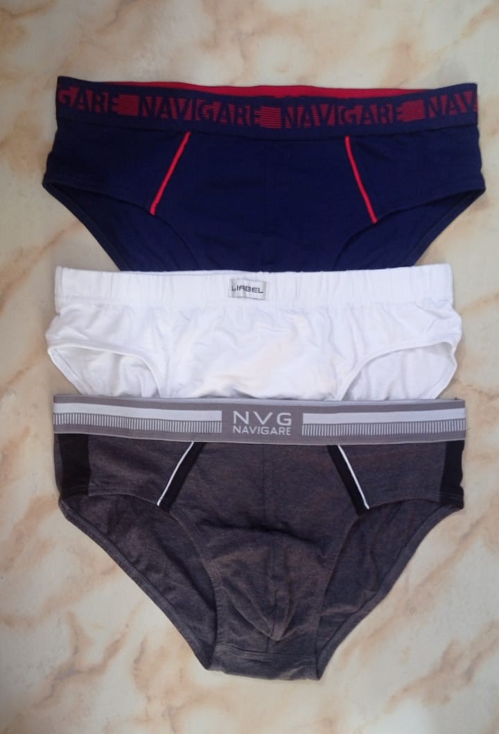 Picture of 3 Pieces Multicolor Assorted Men's Brief Flexible Cotton Premium Quality Briefs Underwear From GSS int