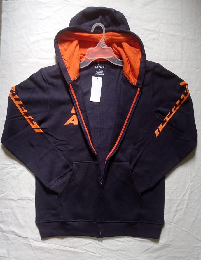 Picture of Man Hoody sweater with full Zipper and front cangaru pocket