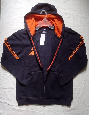 Picture of Man Hoody sweater with full Zipper and front cangaru pocket