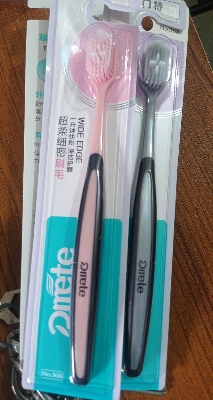 Picture of Dmete Professional oral care Toothbrush Sweet Design Large Brush wide edge -2 pcs