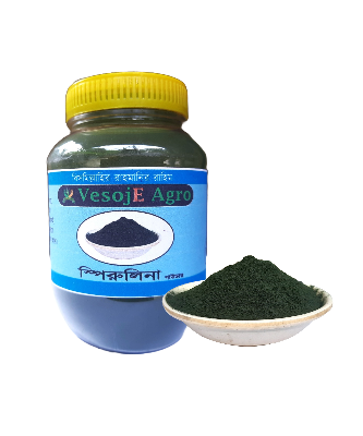 Spirulina Powder  স্পিরুলিনা গুড়া 100Gm VesojE Agroonline shop bangladeshothoba.com