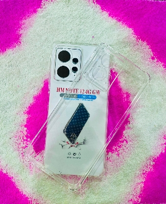 Picture of For Redmi Note 12 (4G)  Soft Transparent Shockproof Tpu Back Case/Cover  Water Colour, With Camera and side Bumper protection.