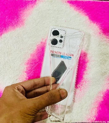 Picture of For Redmi Note 12 (4G)  Soft Transparent Shockproof Tpu Back Case/Cover  Water Colour, With Camera and side Bumper protection.