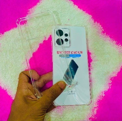 Picture of For Redmi Note 12 (4G)  Soft Transparent Shockproof Tpu Back Case/Cover  Water Colour, With Camera and side Bumper protection.