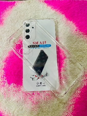 Picture of For Samsung A15  Soft Transparent Shockproof Tpu Back Case/Cover  Water Colour, With Camera and side Bumper protection.