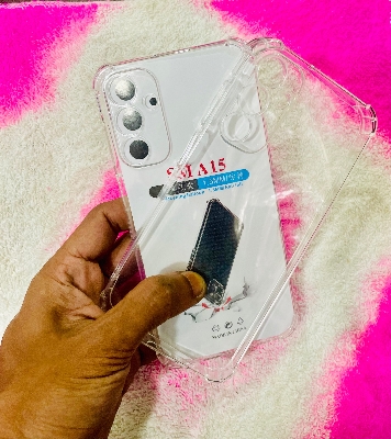 Picture of For Samsung A15  Soft Transparent Shockproof Tpu Back Case/Cover  Water Colour, With Camera and side Bumper protection.