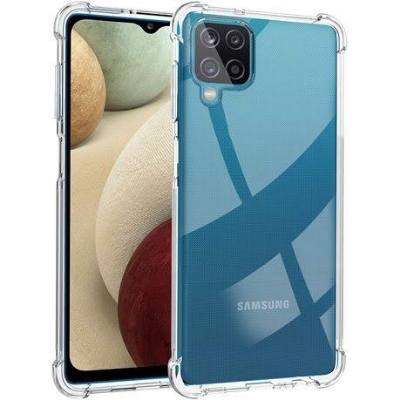 Picture of For Samsung A12(5G)/M12/F12/A12(4G) Soft Transparent Shockproof Tpu Back Case/Cover  Water Colour, With Camera Bumper protection.
