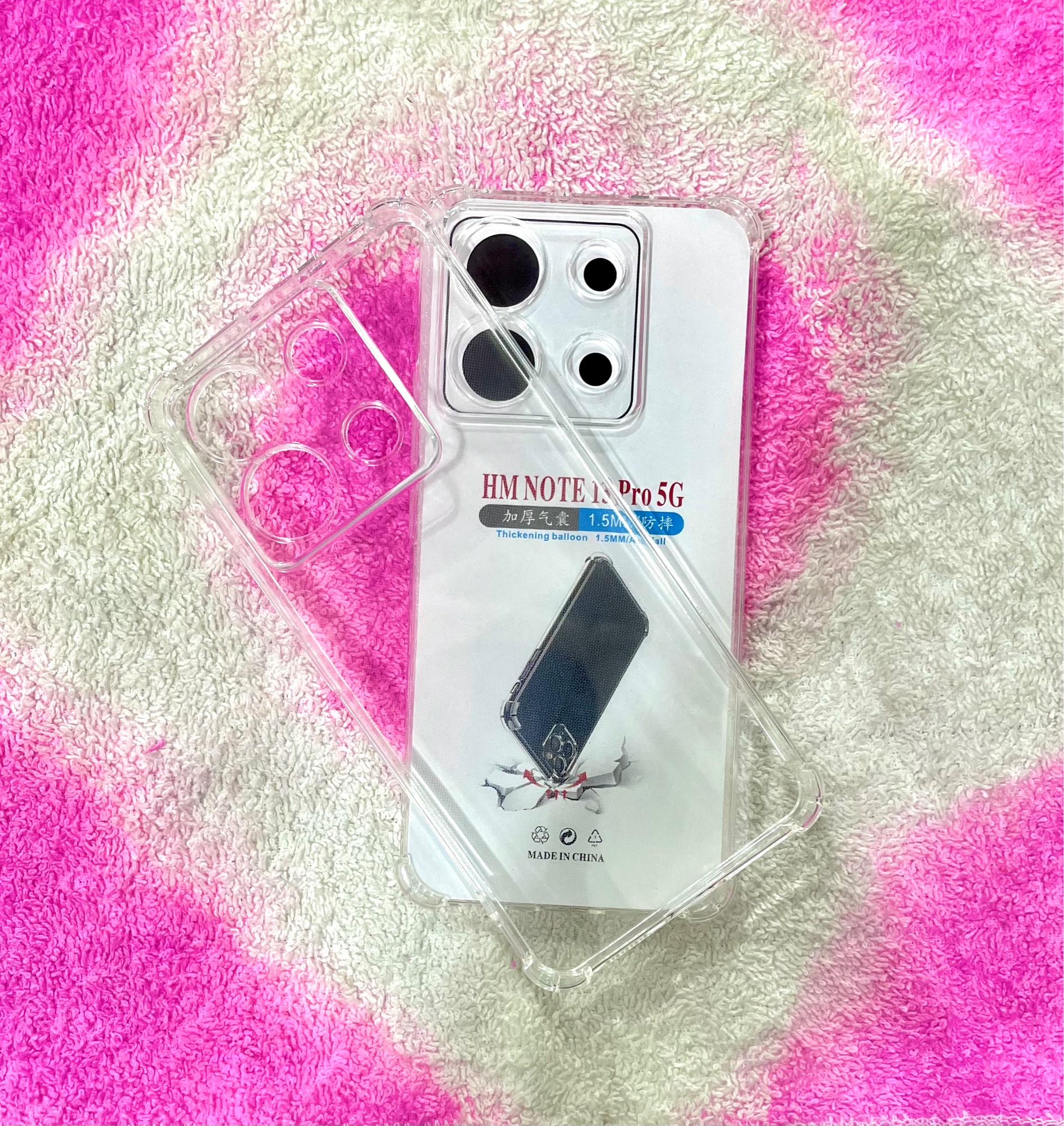 Picture of For Xiaomi Note 13 pro Soft Transparent Shockproof Tpu Back Case ,Water Colour, With Camera Bumper protection.