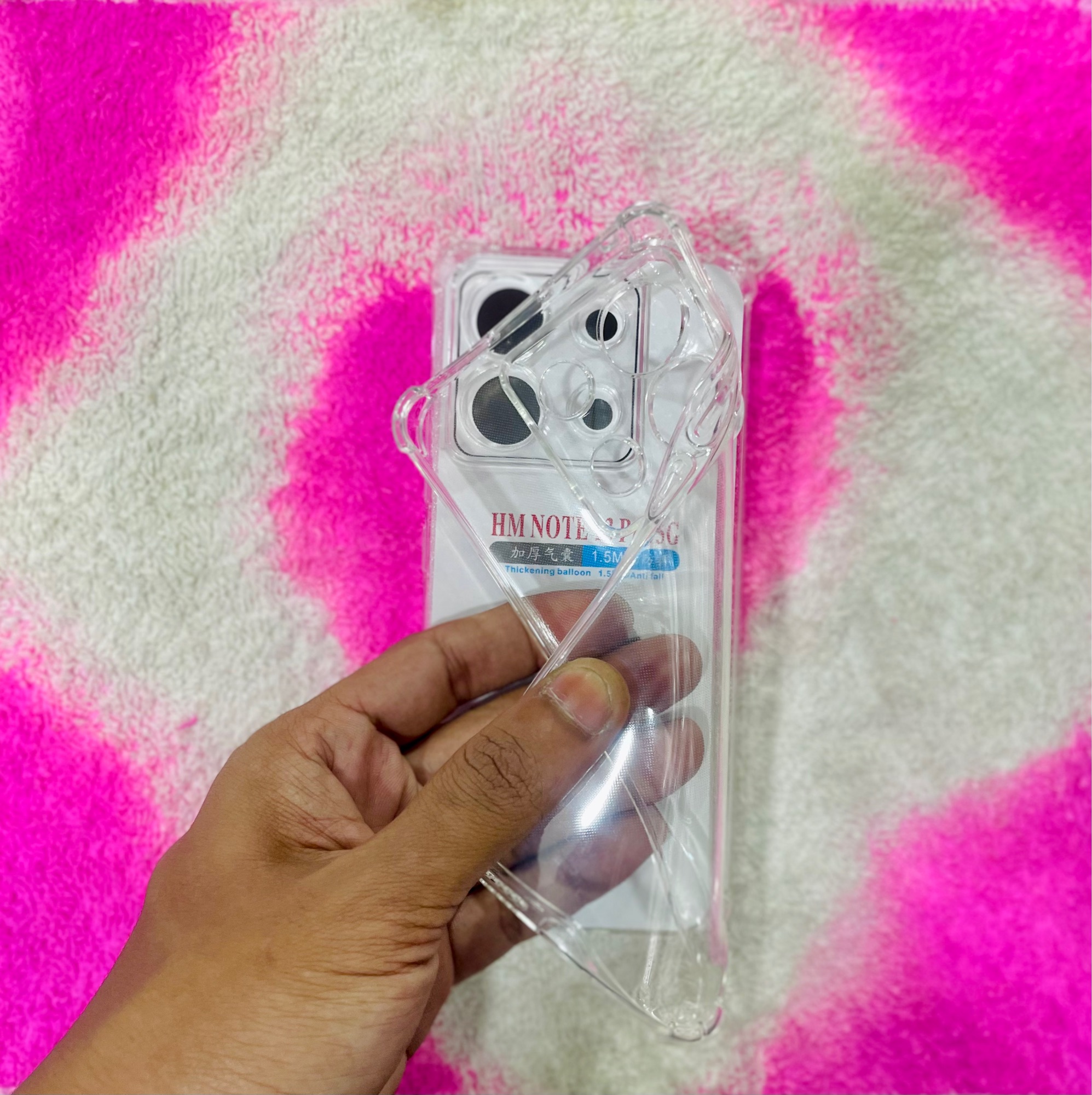 Picture of For Xiaomi Note 13 pro Soft Transparent Shockproof Tpu Back Case ,Water Colour, With Camera Bumper protection.