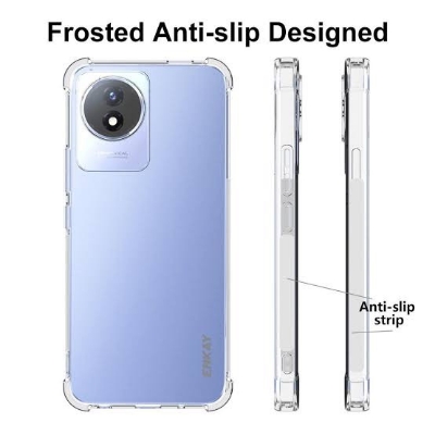 Picture of For Vivo Y02/Y02T  Soft Transparent Shockproof Tpu Back Case/Cover  Water Colour, With Camera Bumper protection.