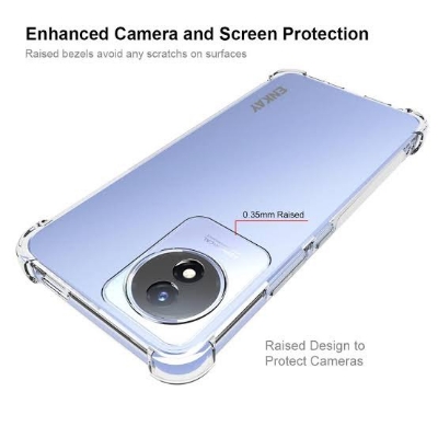 Picture of For Vivo Y02/Y02T  Soft Transparent Shockproof Tpu Back Case/Cover  Water Colour, With Camera Bumper protection.