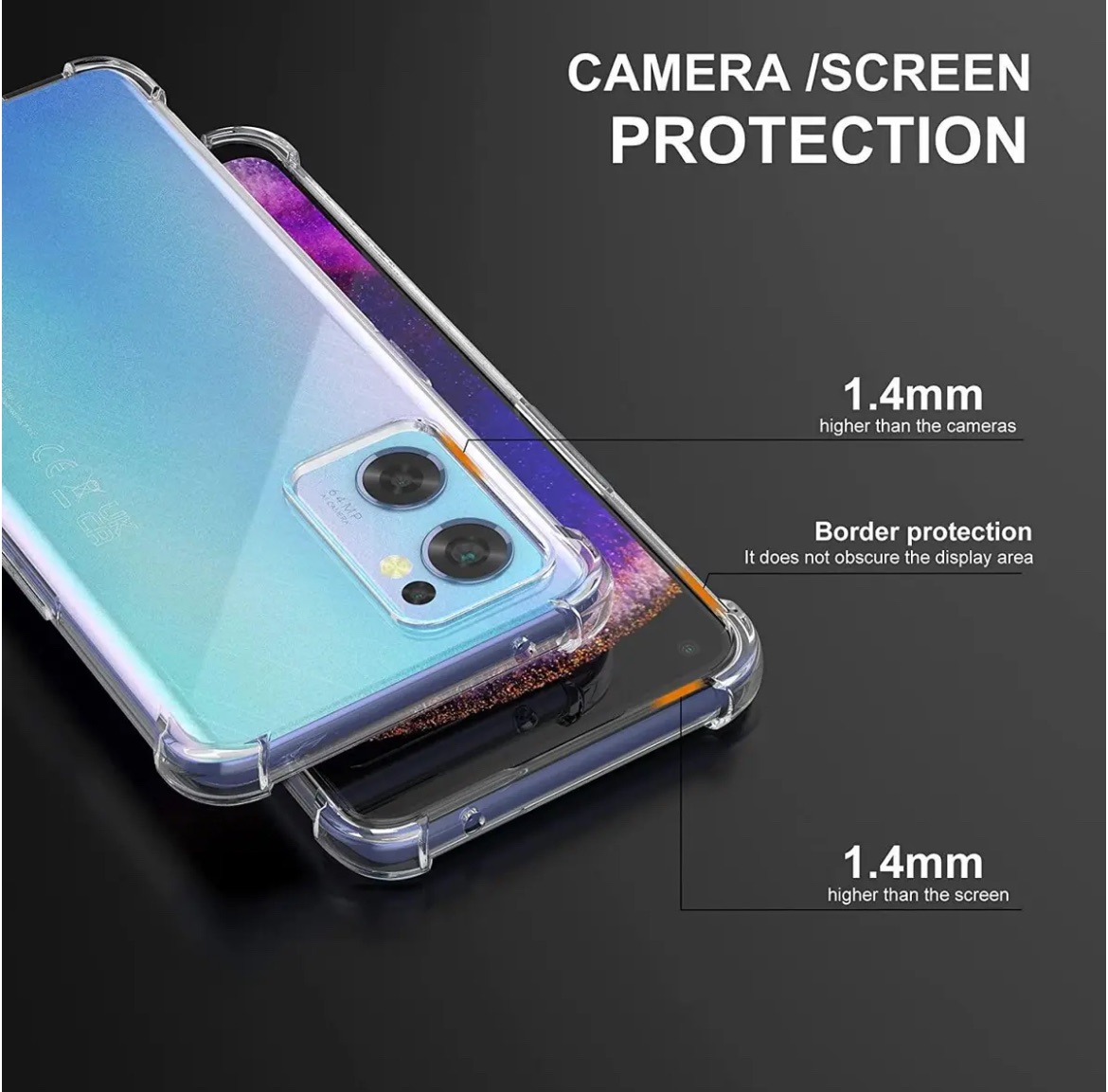 Picture of For Oppo A57 4G/ A57s/ A57e/ A77 4G/ A77s Soft Transparent Shockproof Tpu Back Case/Cover  Water Colour, With Camera Bumper protection.