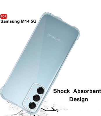 Picture of For Samsung M14 (5G) Soft Transparent Shockproof Tpu Back Case/Cover  Water Colour, With Camera Bumper protection.