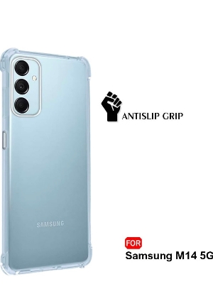 Picture of For Samsung M14 (5G) Soft Transparent Shockproof Tpu Back Case/Cover  Water Colour, With Camera Bumper protection.