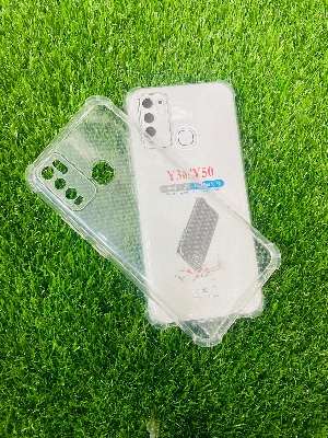Picture of For Vivo Y30/Y50 Soft Transparent Shockproof Tpu Back Case/Cover  Water Colour, With Camera Bumper protection.