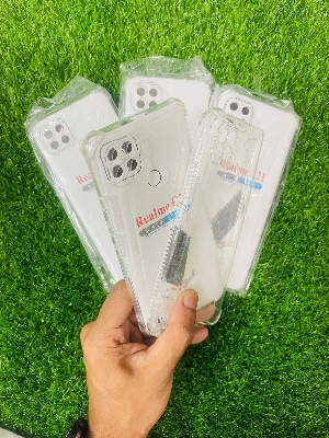 Picture of For Realme C21  Soft Transparent Shockproof Tpu Back Case/Cover  Water Colour, With Camera Bumper protection.