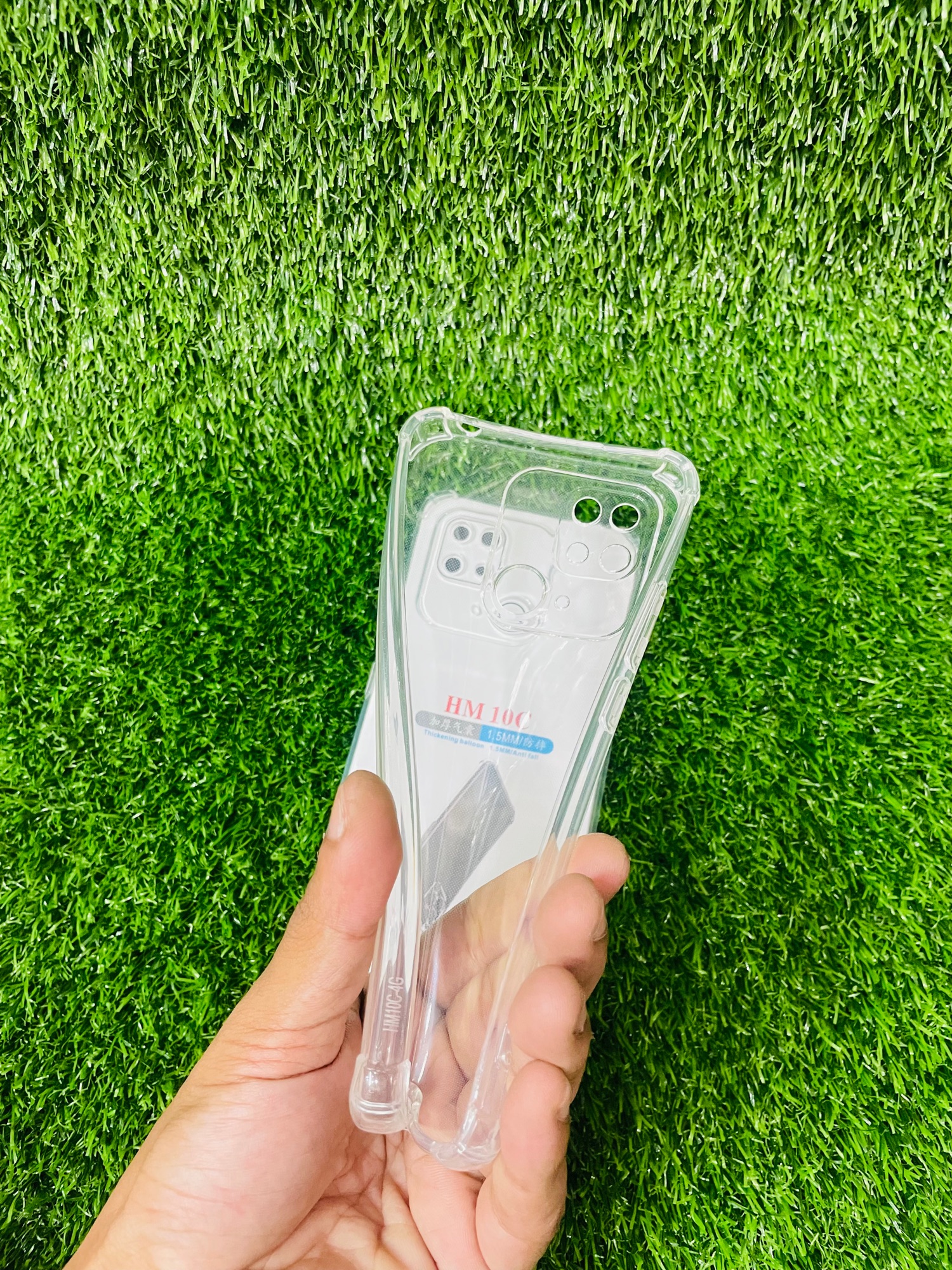 Picture of For Redmi 10c  Soft Transparent Shockproof Tpu Back Case/Cover  Water Colour, With Camera Bumper protection.