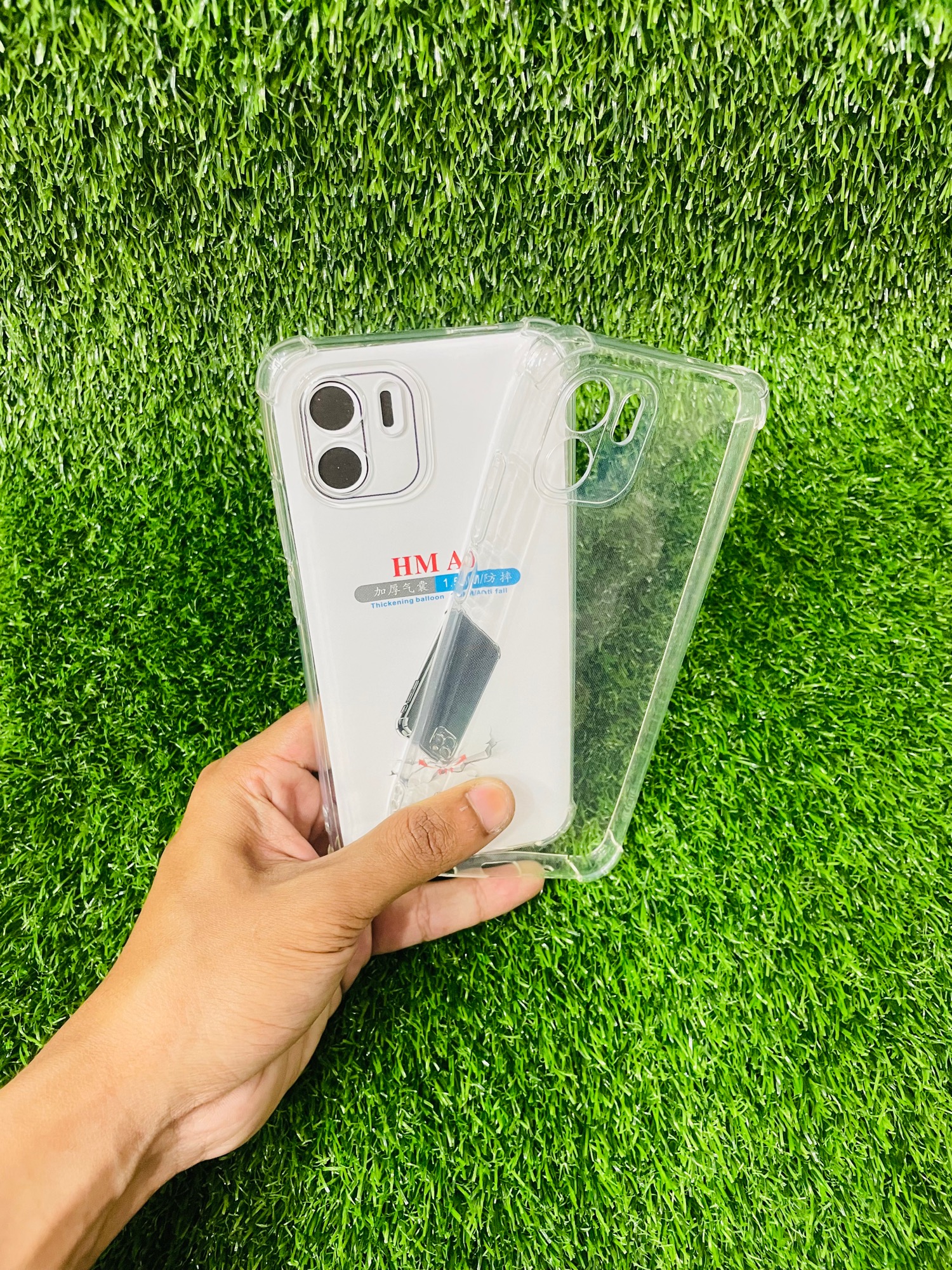 Picture of For Redmi A1 / A2  Soft Transparent Shockproof Tpu Back Case/Cover  Water Colour, With Camera Bumper protection.