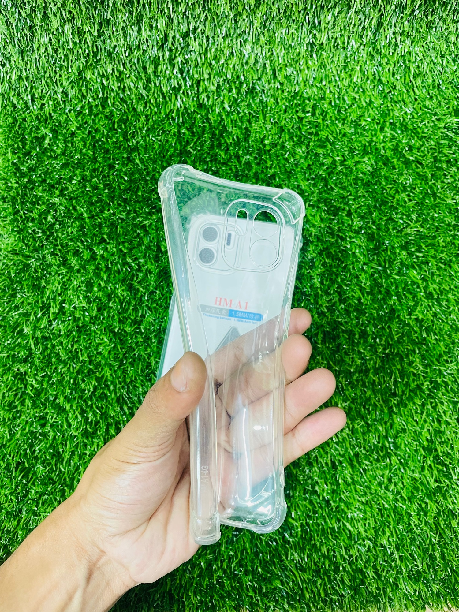 Picture of For Redmi A1 / A2  Soft Transparent Shockproof Tpu Back Case/Cover  Water Colour, With Camera Bumper protection.