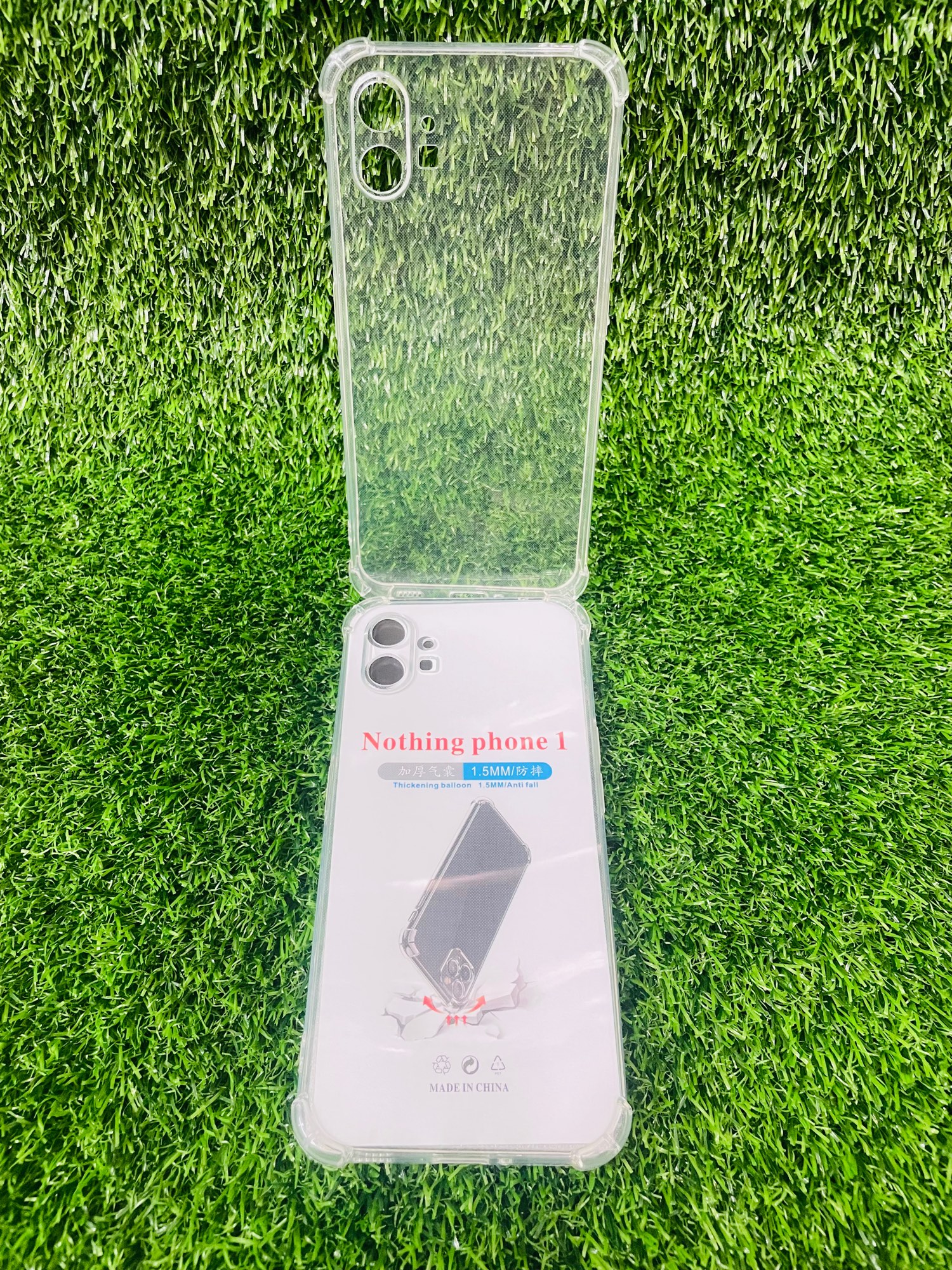 Picture of For Nothing phone 1 Soft Transparent Shockproof Tpu Back Case/Cover  Water Colour, With Camera Bumper protection.