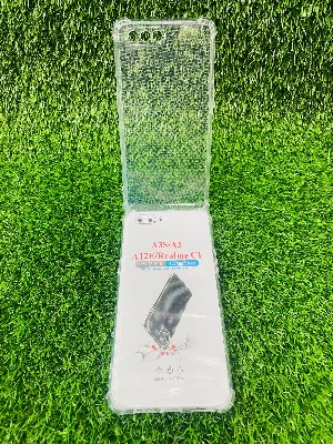 Picture of For Oppo A3s Soft Transparent Shockproof Tpu Back Case/Cover  Water Colour, With Camera Bumper protection.