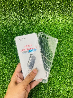 Picture of For Oppo A3s Soft Transparent Shockproof Tpu Back Case/Cover  Water Colour, With Camera Bumper protection.