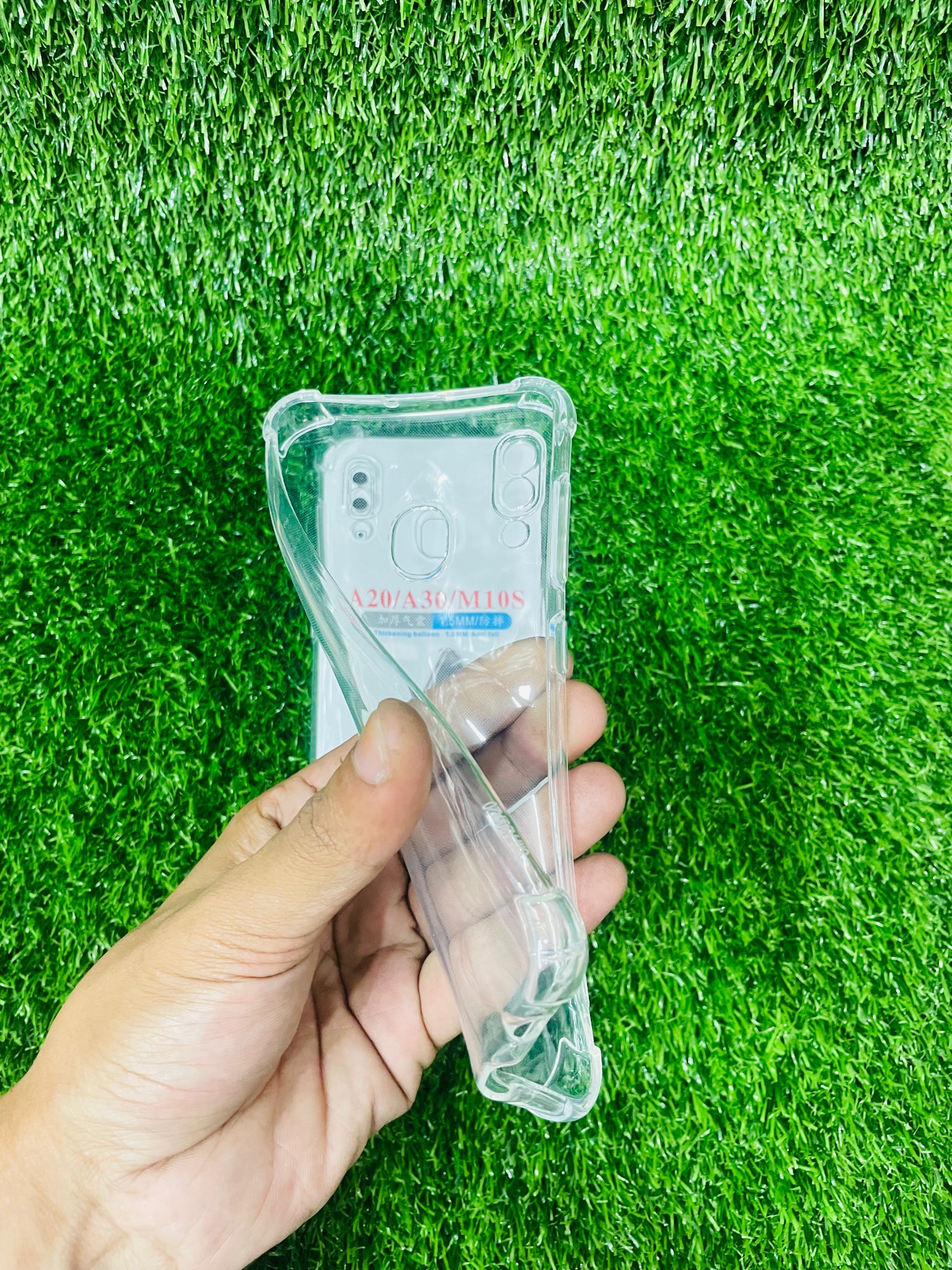 Picture of For Samsung A20/A30/M10S Soft Transparent Shockproof Tpu Back Case/Cover  Water Colour, With Camera Bumper protection.