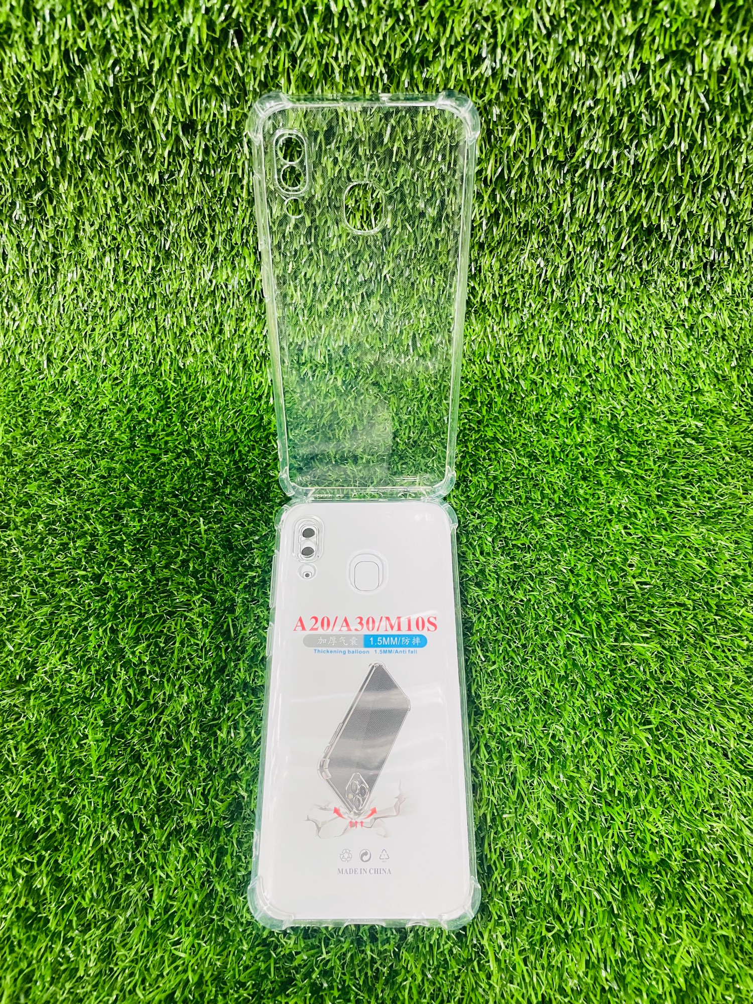 Picture of For Samsung A20/A30/M10S Soft Transparent Shockproof Tpu Back Case/Cover  Water Colour, With Camera Bumper protection.