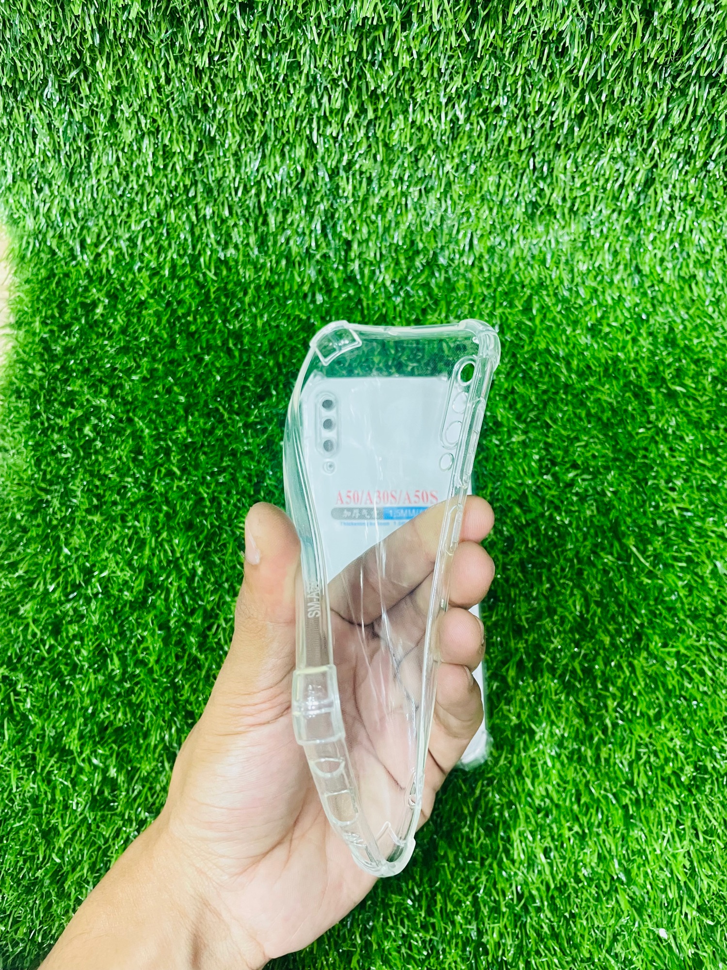 Picture of For Samsung A50/A30S/A50S Soft Transparent Shockproof Tpu Back Case/Cover  Water Colour, With Camera Bumper protection.