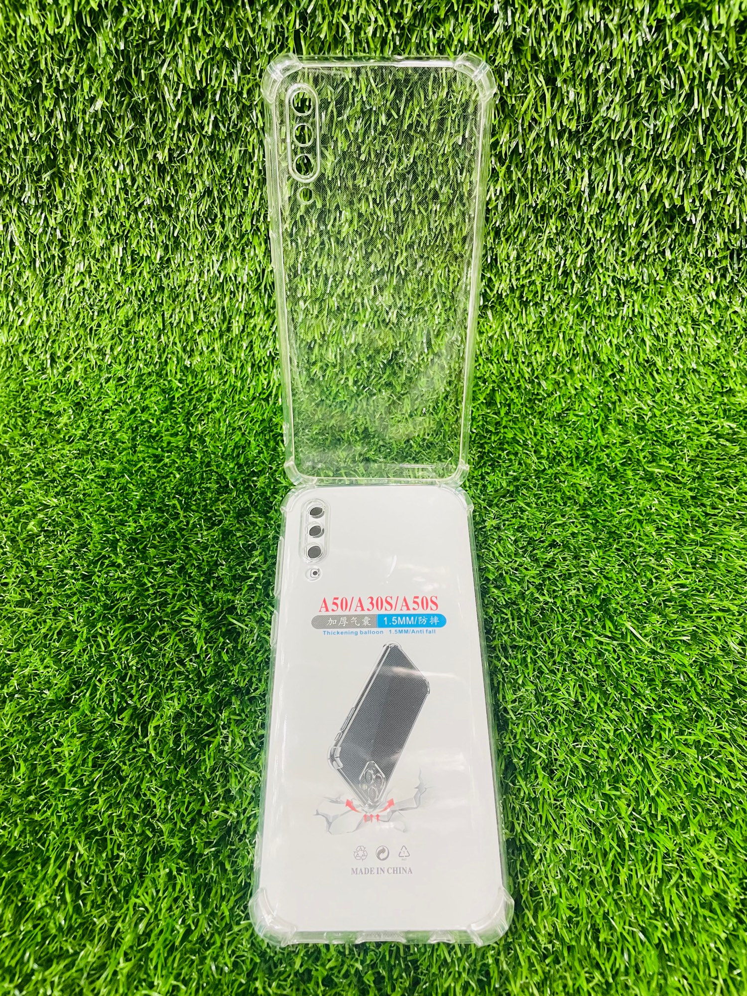 Picture of For Samsung A50/A30S/A50S Soft Transparent Shockproof Tpu Back Case/Cover  Water Colour, With Camera Bumper protection.