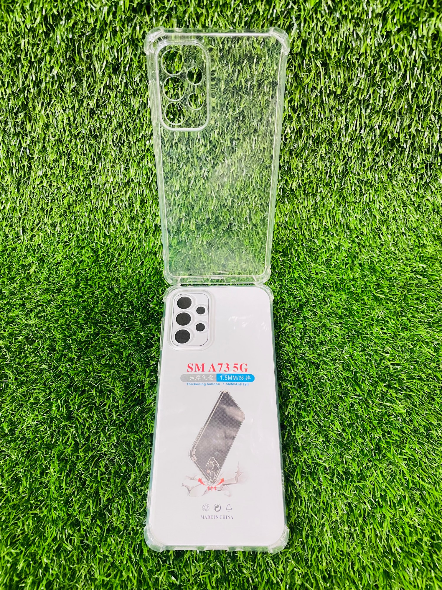 Picture of For Samsung A73(5G)Soft Transparent Shockproof Tpu Back Case/Cover  Water Colour, With Camera Bumper protection.