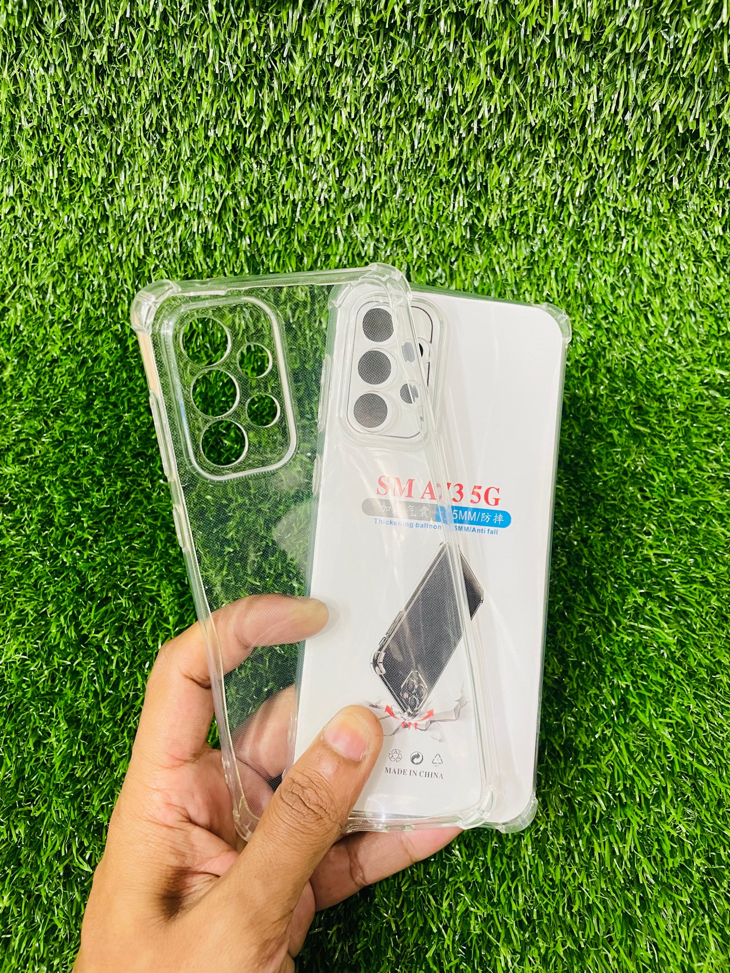 Picture of For Samsung A73(5G)Soft Transparent Shockproof Tpu Back Case/Cover  Water Colour, With Camera Bumper protection.