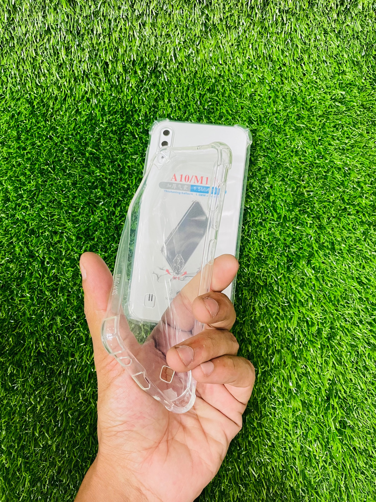Picture of For Samsung A10/M10 Soft Transparent Shockproof Tpu Back Case/Cover  Water Colour, With Camera Bumper protection.