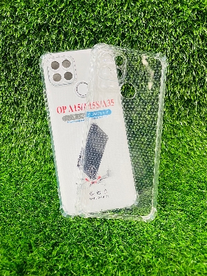 Picture of For Oppo A15/A15S/A35 Soft Transparent Shockproof Tpu Back Case/Cover  Water Colour, With Camera Bumper protection.