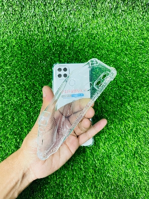 Picture of For Oppo A15/A15S/A35 Soft Transparent Shockproof Tpu Back Case/Cover  Water Colour, With Camera Bumper protection.