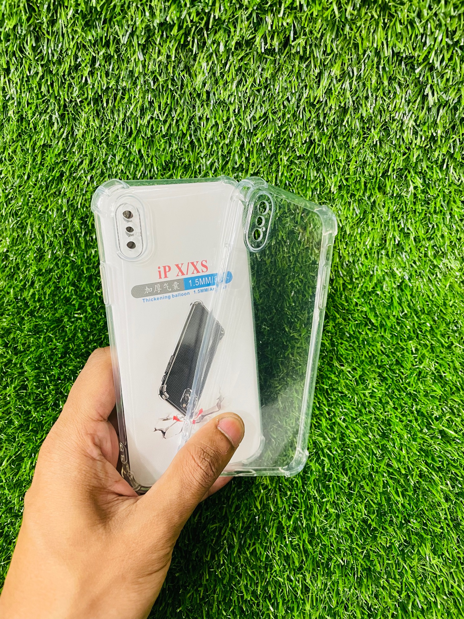 Picture of For IPhone X/XS Soft Transparent Shockproof Tpu Back Case/Cover  Water Colour, With Camera Bumper protection.