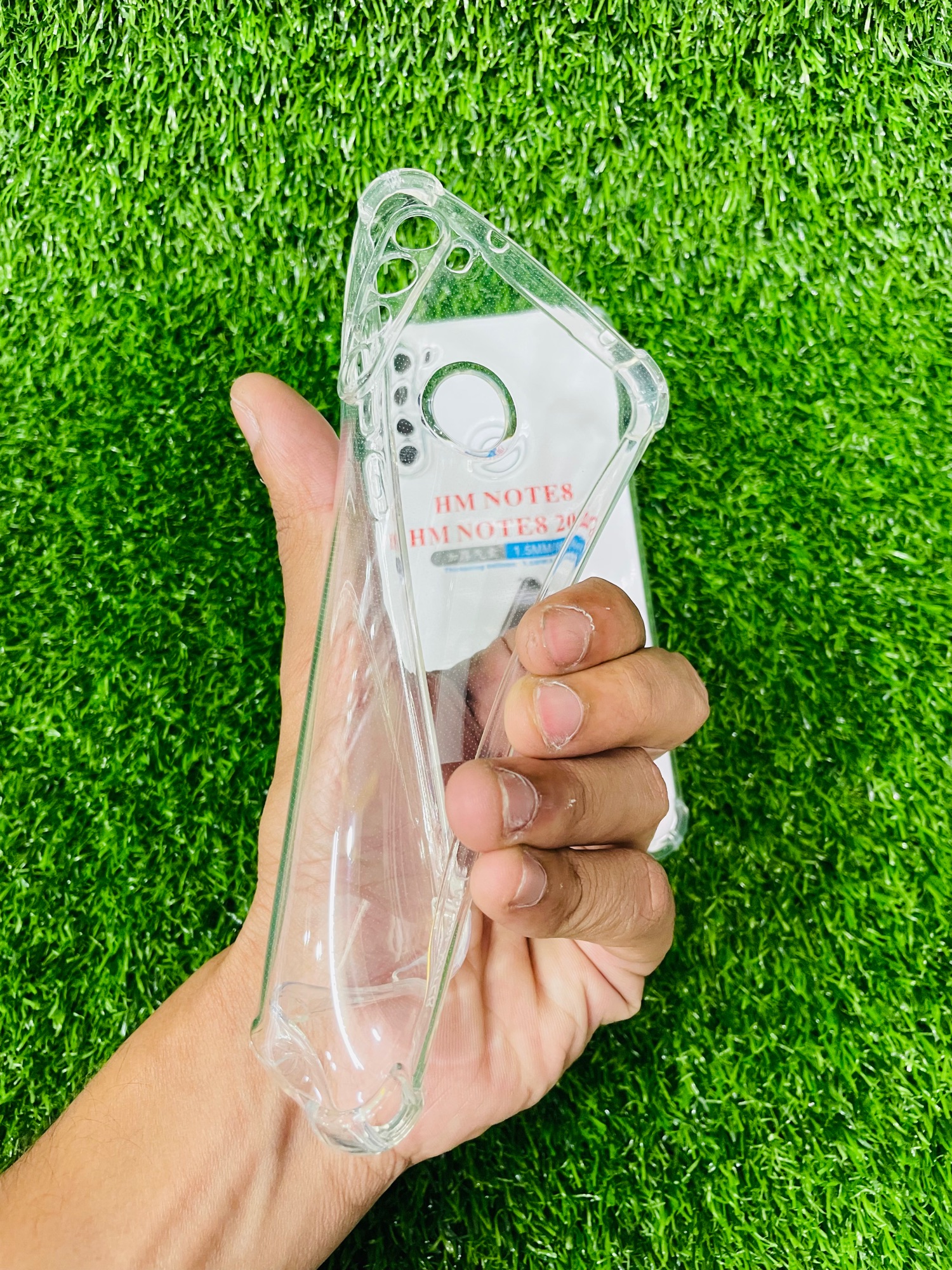 Picture of For Redmi Note 8 Soft Transparent Shockproof Tpu Back Case/Cover  Water Colour, With Camera Bumper protection.