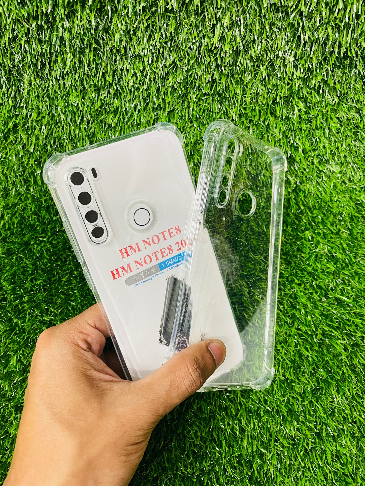 Picture of For Redmi Note 8 Soft Transparent Shockproof Tpu Back Case/Cover  Water Colour, With Camera Bumper protection.