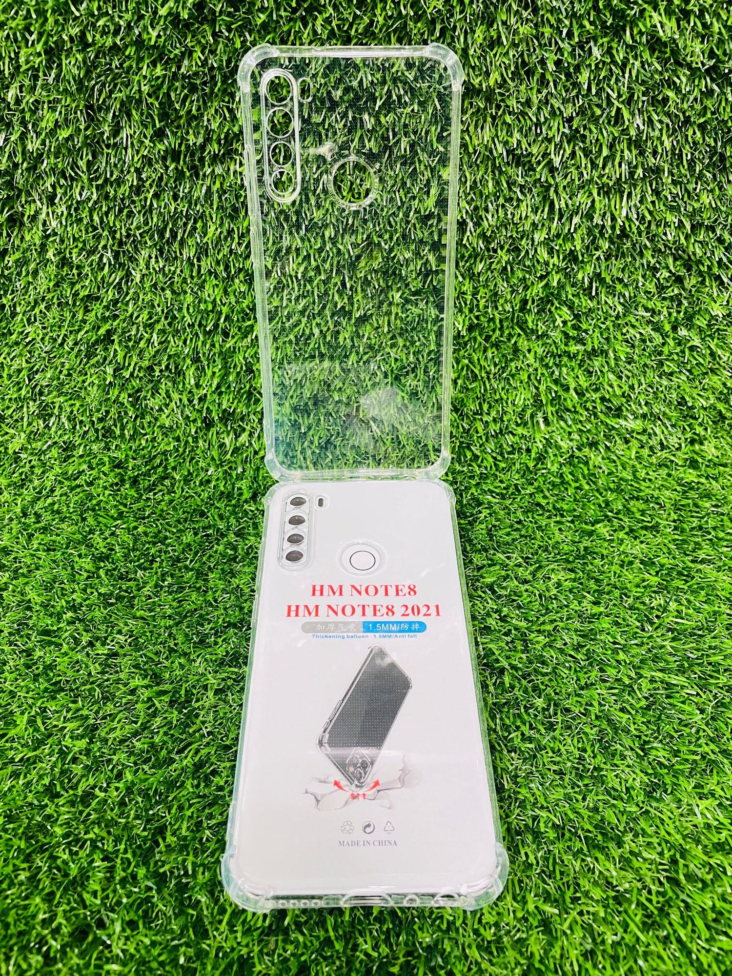 Picture of For Redmi Note 8 Soft Transparent Shockproof Tpu Back Case/Cover  Water Colour, With Camera Bumper protection.