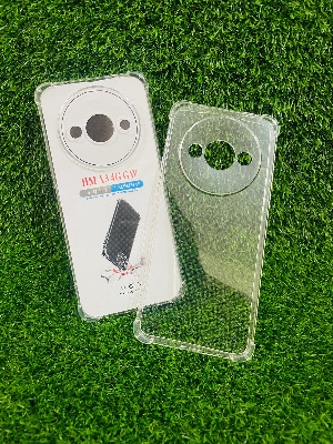Picture of For Redmi A3 (4G) Soft Transparent Shockproof Tpu Back Case/Cover  Water Colour, With Camera Bumper protection.