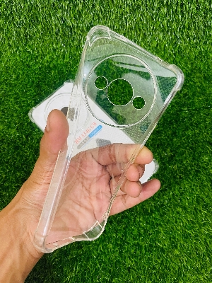 Picture of For Redmi A3 (4G) Soft Transparent Shockproof Tpu Back Case/Cover  Water Colour, With Camera Bumper protection.