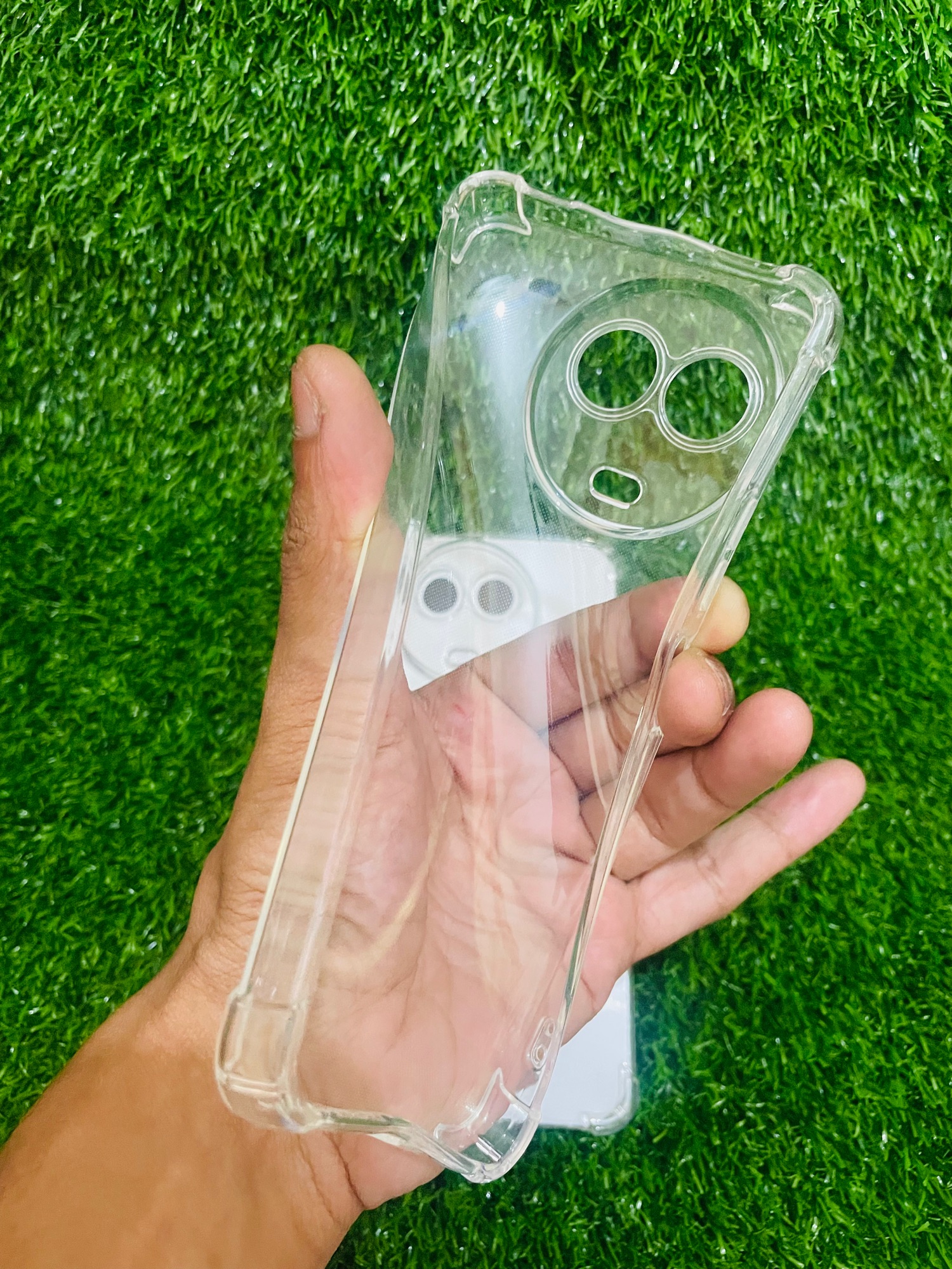 Picture of For Realme 11X (5G)/Narzo 60X (5G)Realme C67 (5G)/Realme 11 (5G) Soft Transparent Shockproof Tpu Back Case/Cover  Water Colour, With Camera Bumper protection.