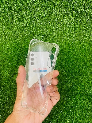 Picture of Samsung A35 5G Soft Transparent Shockproof TPU Back Case with Watercolor Design and Camera Bumper Protection